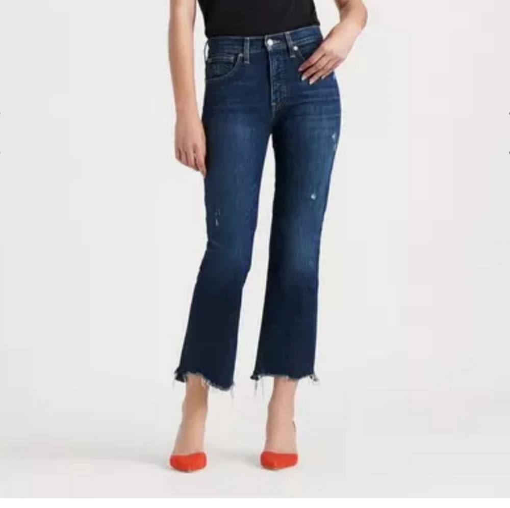 High Rise Bridgette Crop Mini Boot Jean
